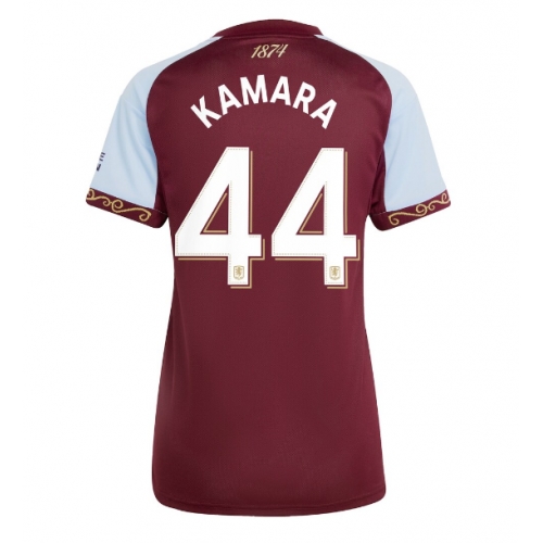 Billige Fotballdrakt Aston Villa Boubacar Kamara #44 Replika Hjemmedrakt Dame 2025-26 Kortermet Billige Fotballdrakt Aston Villa Boubacar Kamara #44 Replika Hjemmedrakt Dame 2025-26 Kortermet